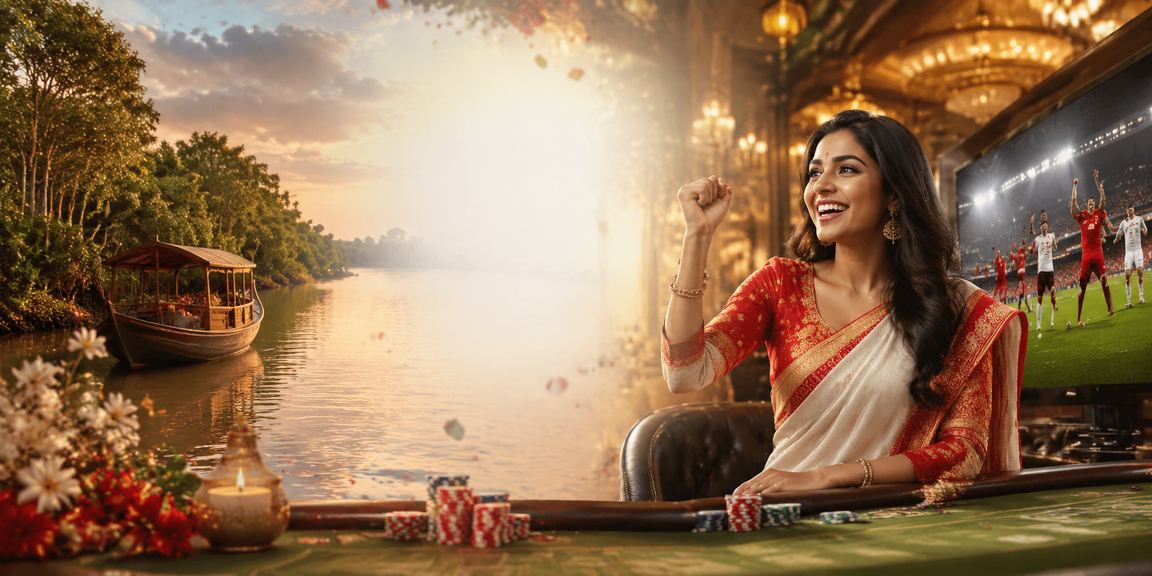 সুন্দরবনের পটভূমিতে পহেলা বৈশাখে বেটিং উপভোগের দৃশ্য